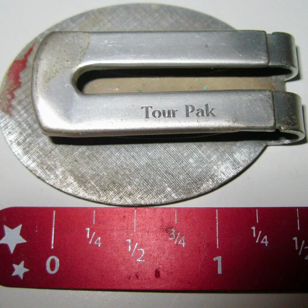 SPRINT CLASSIC CONTESTANT MONEY CLIP IN SILVER FINISH & RED EPOXY-VINTAGE